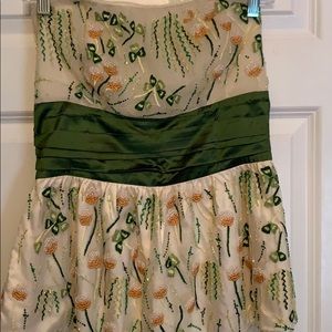 Beaded strapless shirt